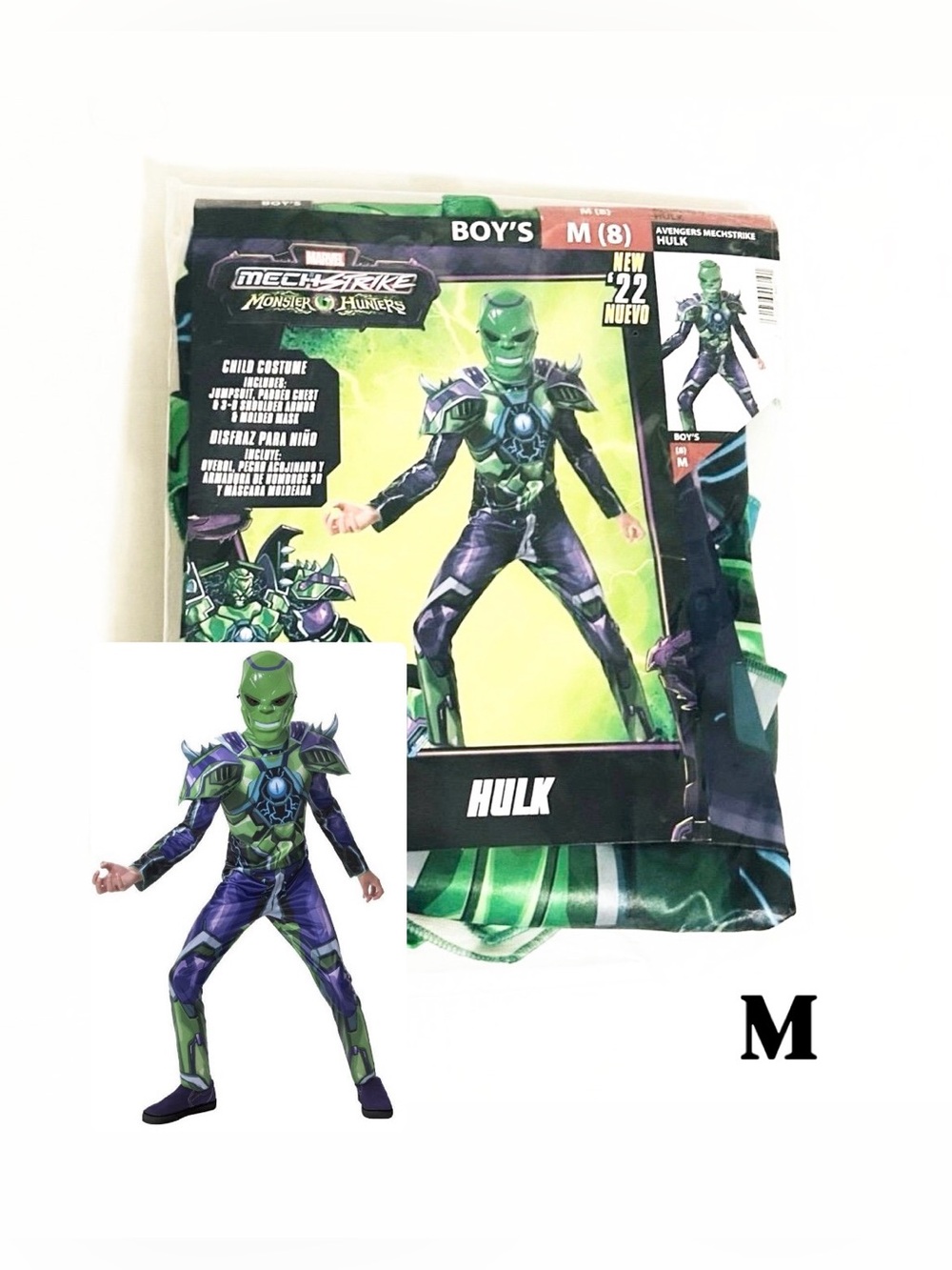 Marvel Hulk Mech Strike Halloween Costume Boys Size M